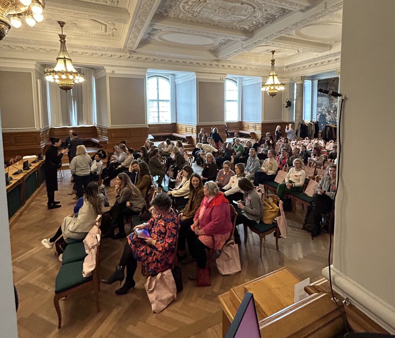 An audience of women at Christiansborg